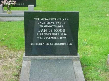 Het graf van Jan de Roos